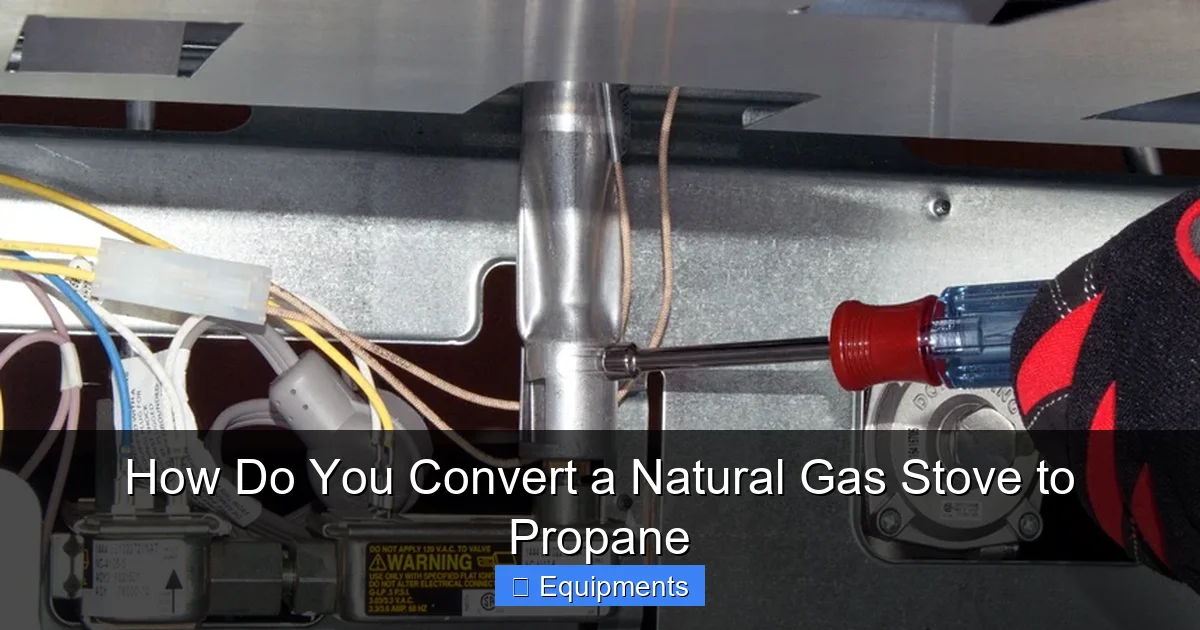 How Do You Convert a Natural Gas Stove to Propane