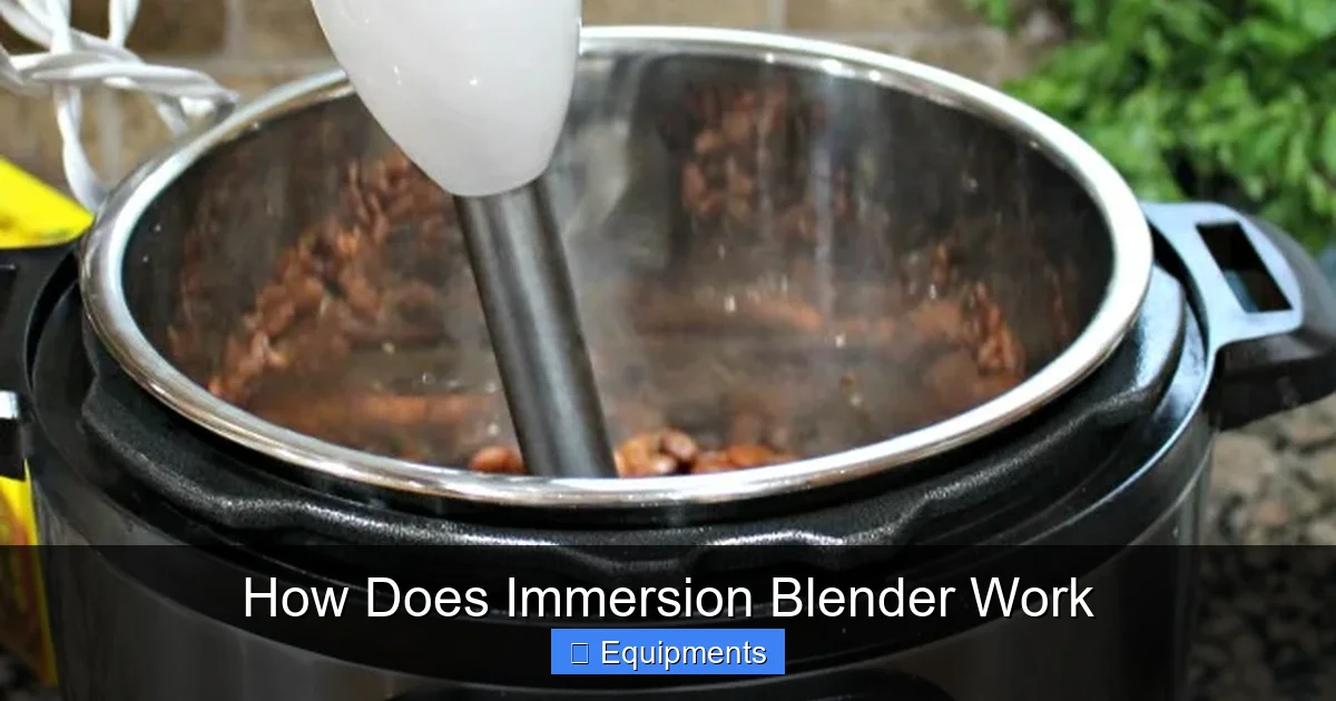 How Does Immersion Blender Work