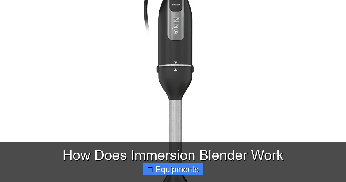 How Does Immersion Blender Work