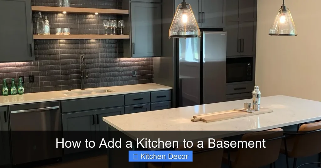 How to Add a Kitchen to a Basement