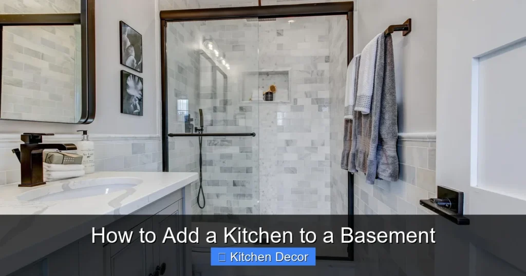 How to Add a Kitchen to a Basement