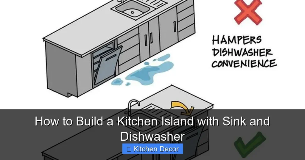How to Build a Kitchen Island with Sink and Dishwasher