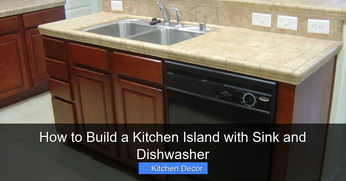 How to Build a Kitchen Island with Sink and Dishwasher