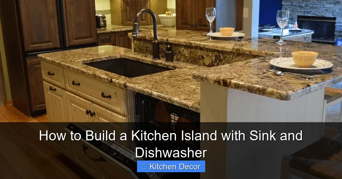 How to Build a Kitchen Island with Sink and Dishwasher