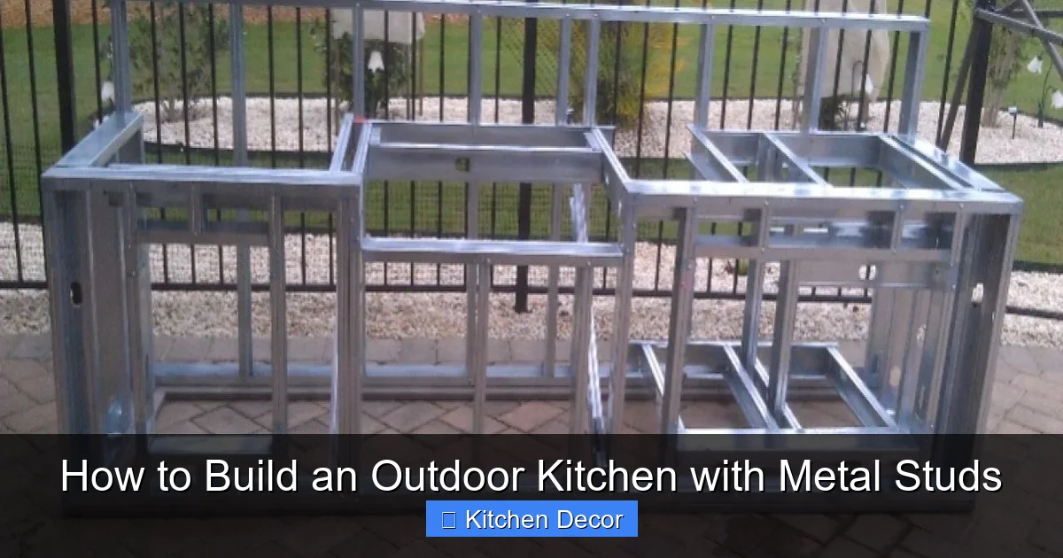 How to Build an Outdoor Kitchen with Metal Studs