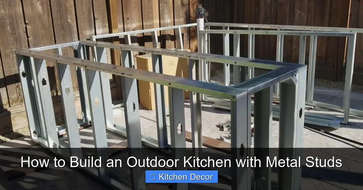 How to Build an Outdoor Kitchen with Metal Studs