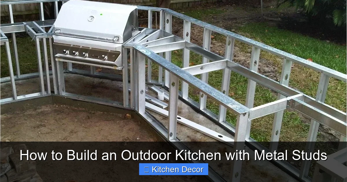 How to Build an Outdoor Kitchen with Metal Studs
