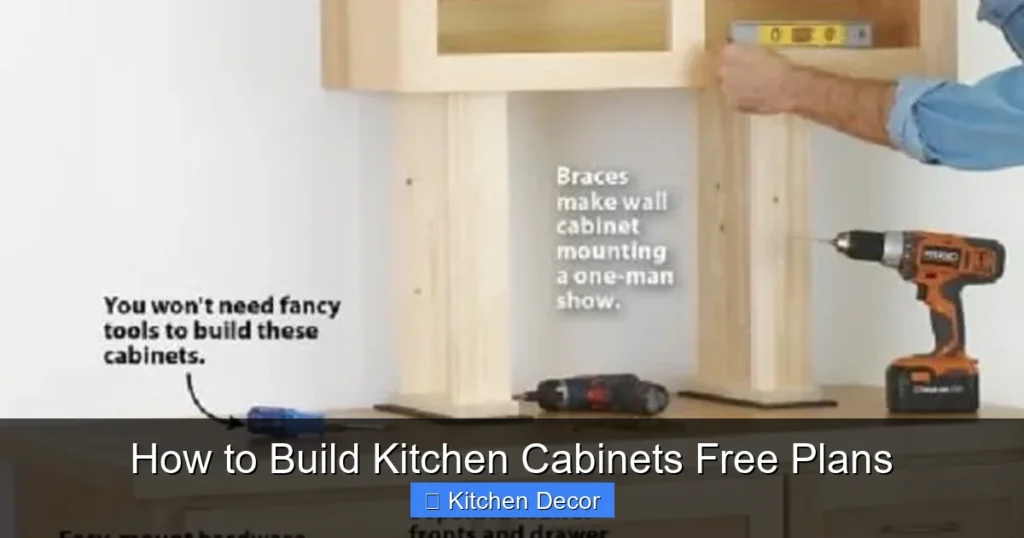 How to Build Kitchen Cabinets Free Plans