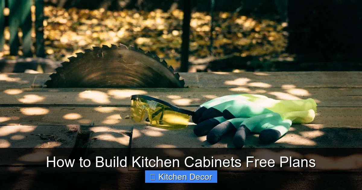 How to Build Kitchen Cabinets Free Plans