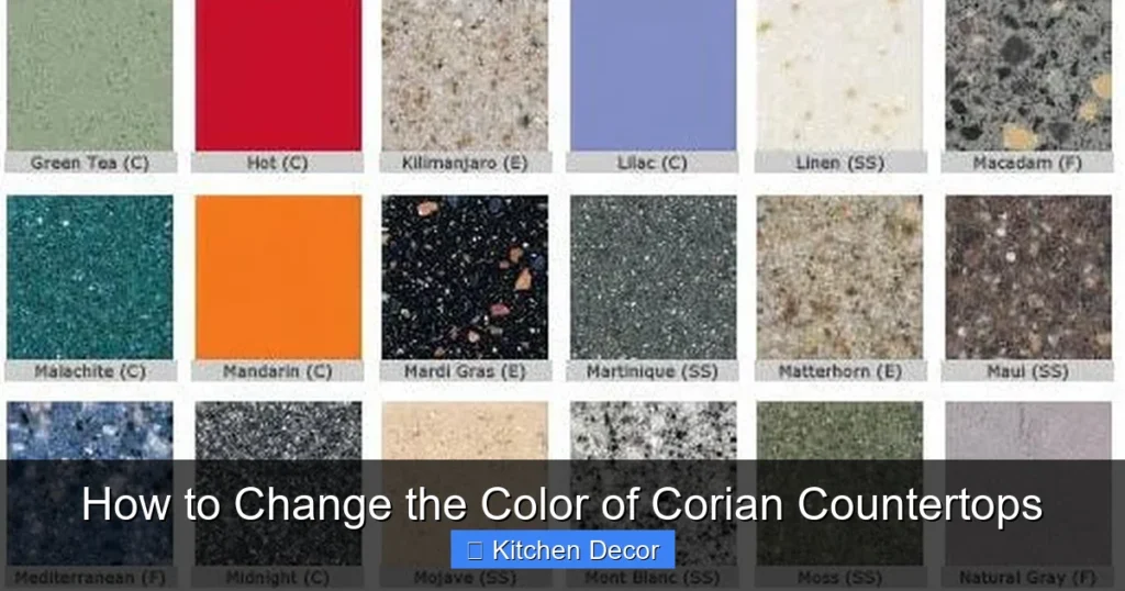 How to Change the Color of Corian Countertops