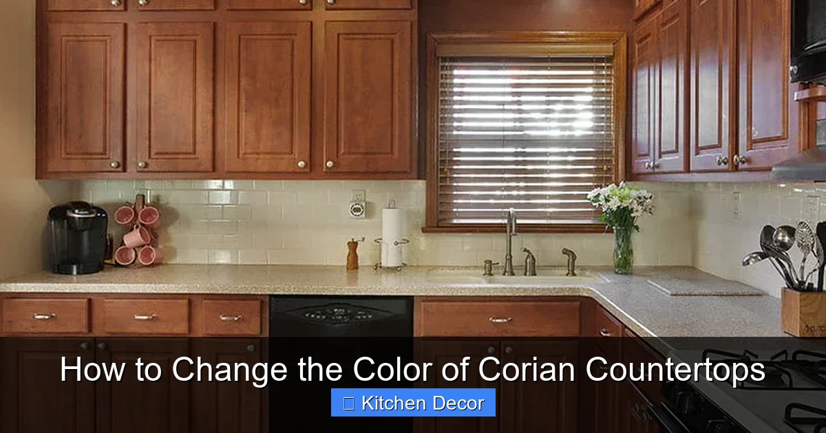How to Change the Color of Corian Countertops