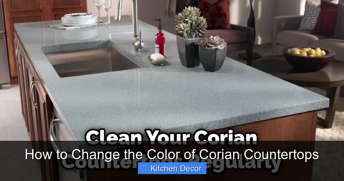 How to Change the Color of Corian Countertops