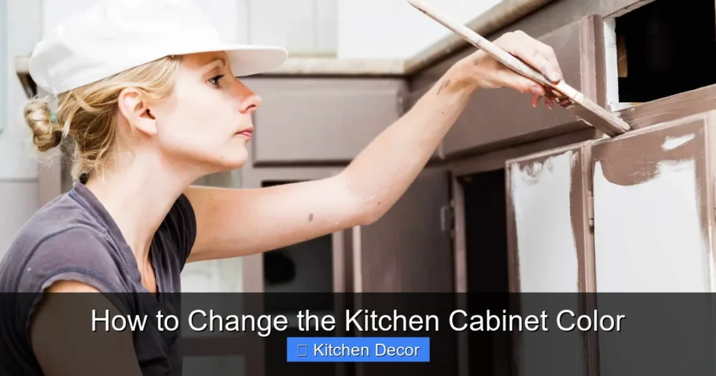 How to Change the Kitchen Cabinet Color