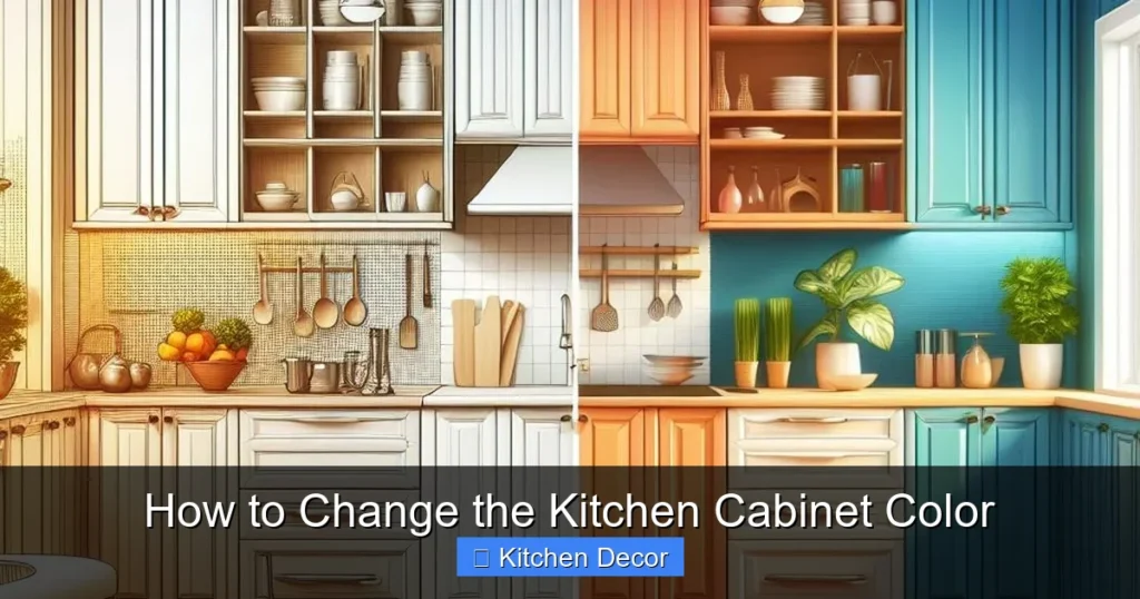 How to Change the Kitchen Cabinet Color