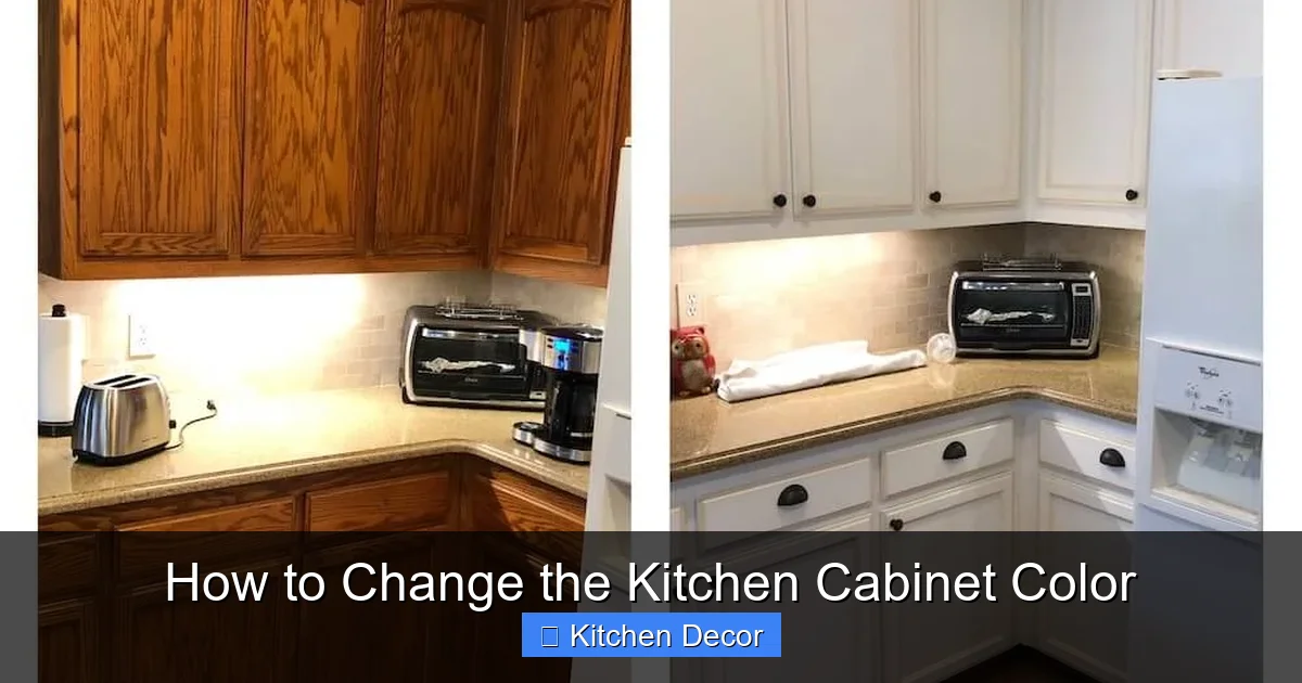 How to Change the Kitchen Cabinet Color