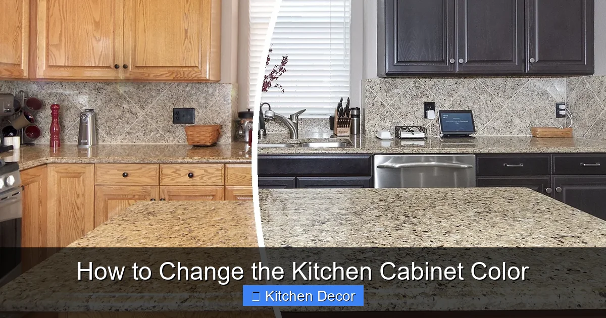 How to Change the Kitchen Cabinet Color
