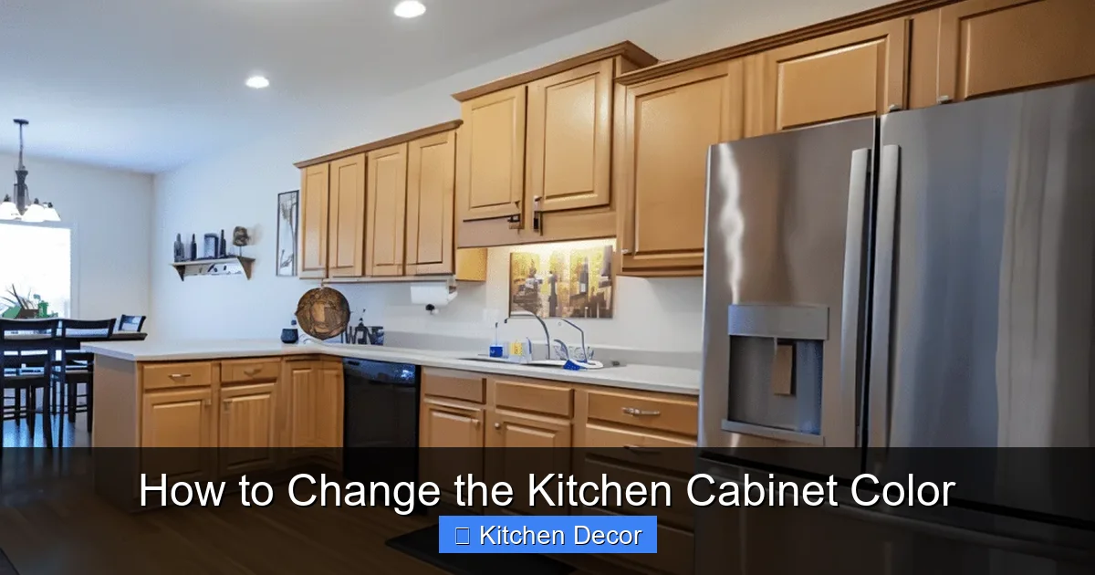 How to Change the Kitchen Cabinet Color