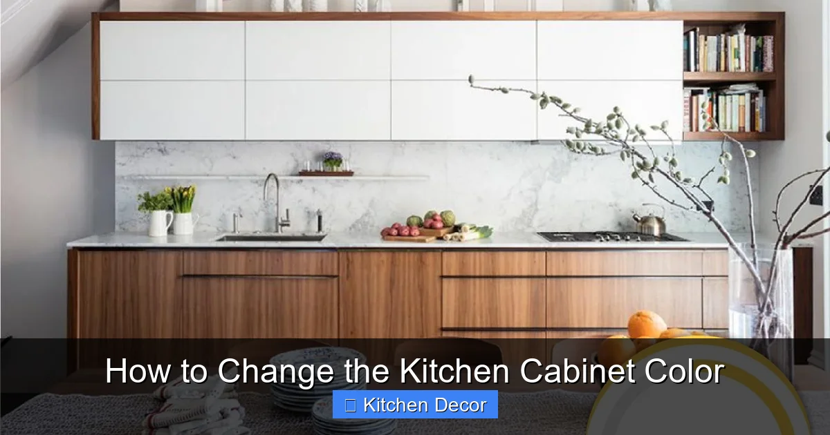 How to Change the Kitchen Cabinet Color