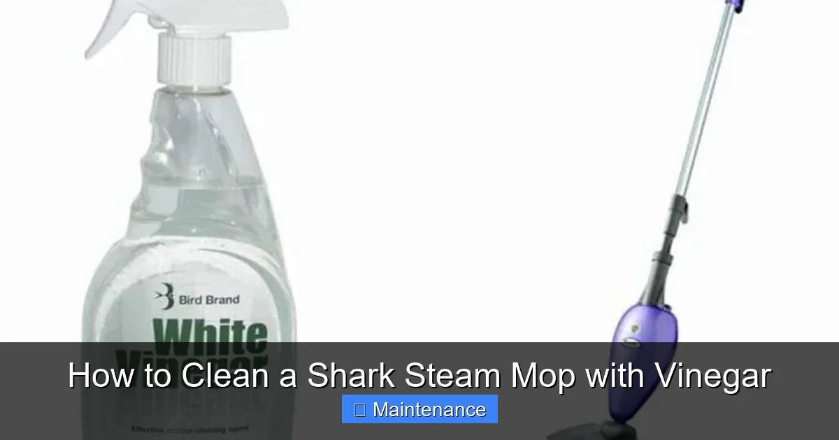 How to Clean a Shark Steam Mop with Vinegar