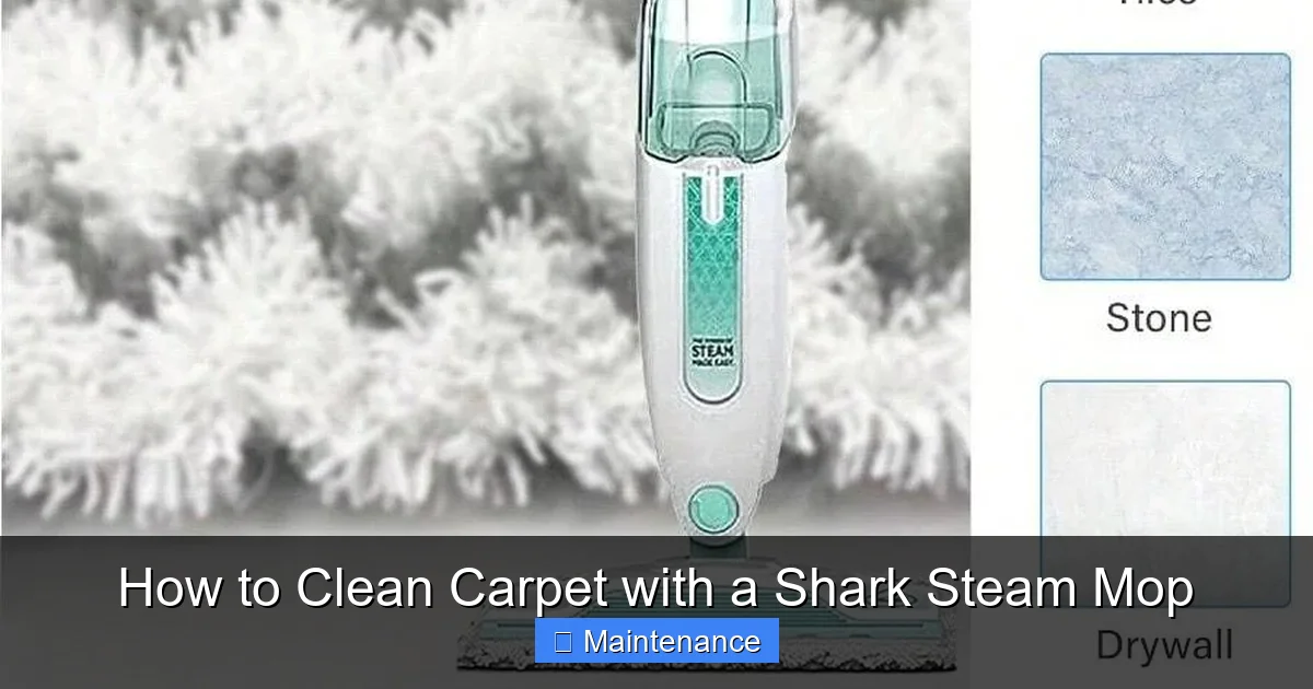 How to Clean Carpet with a Shark Steam Mop