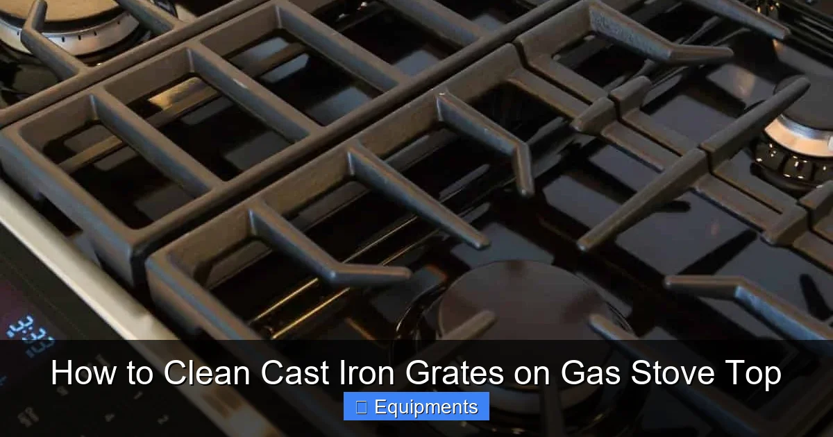 How to Clean Cast Iron Grates on Gas Stove Top