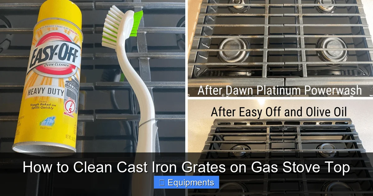 How to Clean Cast Iron Grates on Gas Stove Top