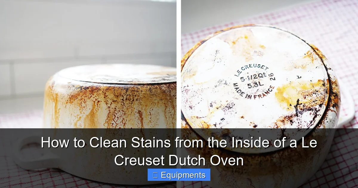 How to Clean Stains from the Inside of a Le Creuset Dutch Oven