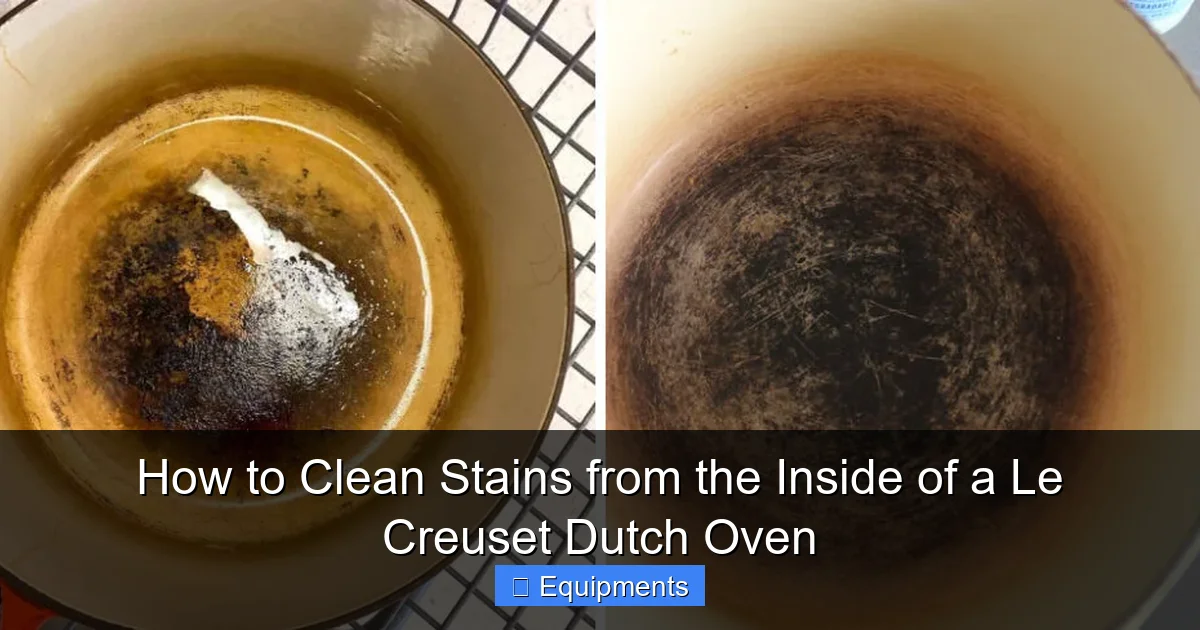 How to Clean Stains from the Inside of a Le Creuset Dutch Oven