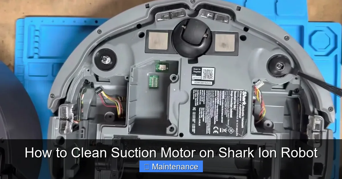 How to Clean Suction Motor on Shark Ion Robot
