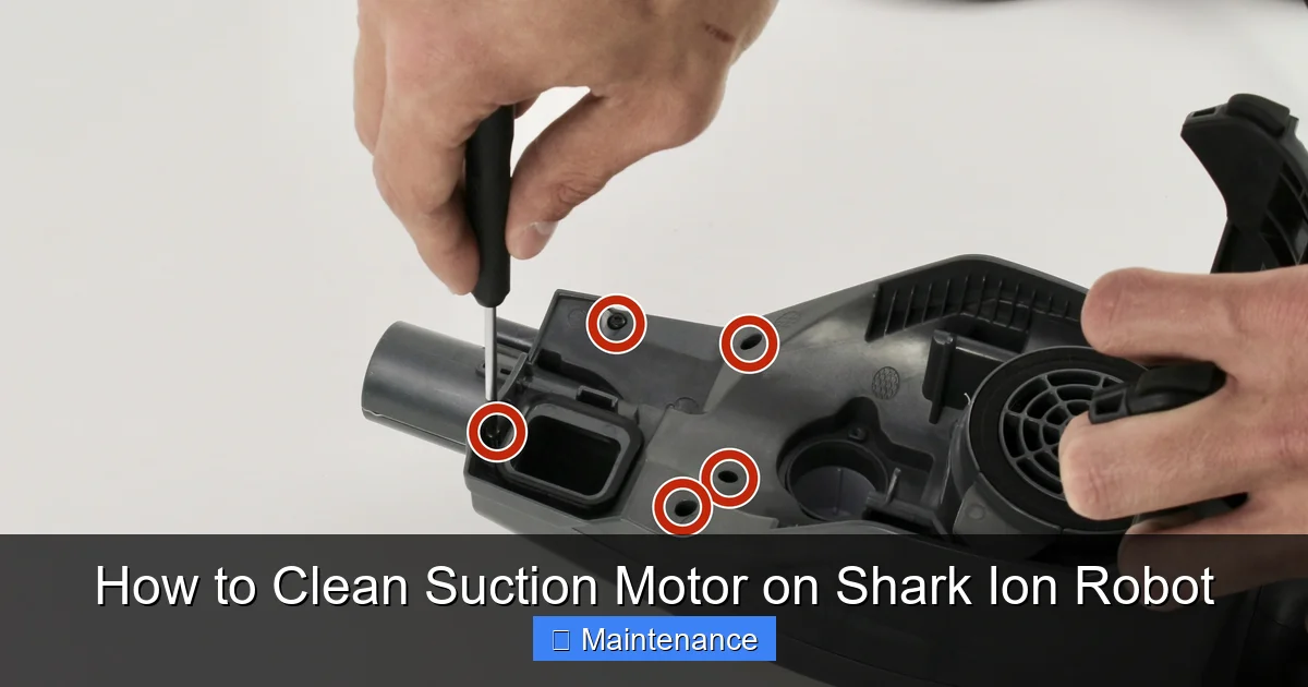 How to Clean Suction Motor on Shark Ion Robot