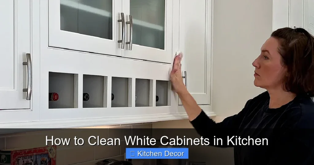 How to Clean White Cabinets in Kitchen