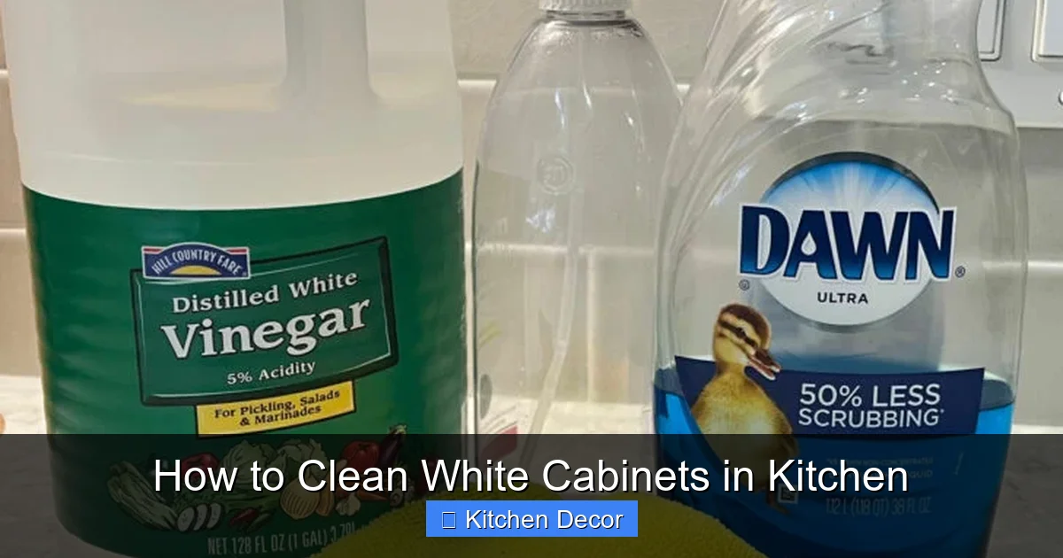 How to Clean White Cabinets in Kitchen