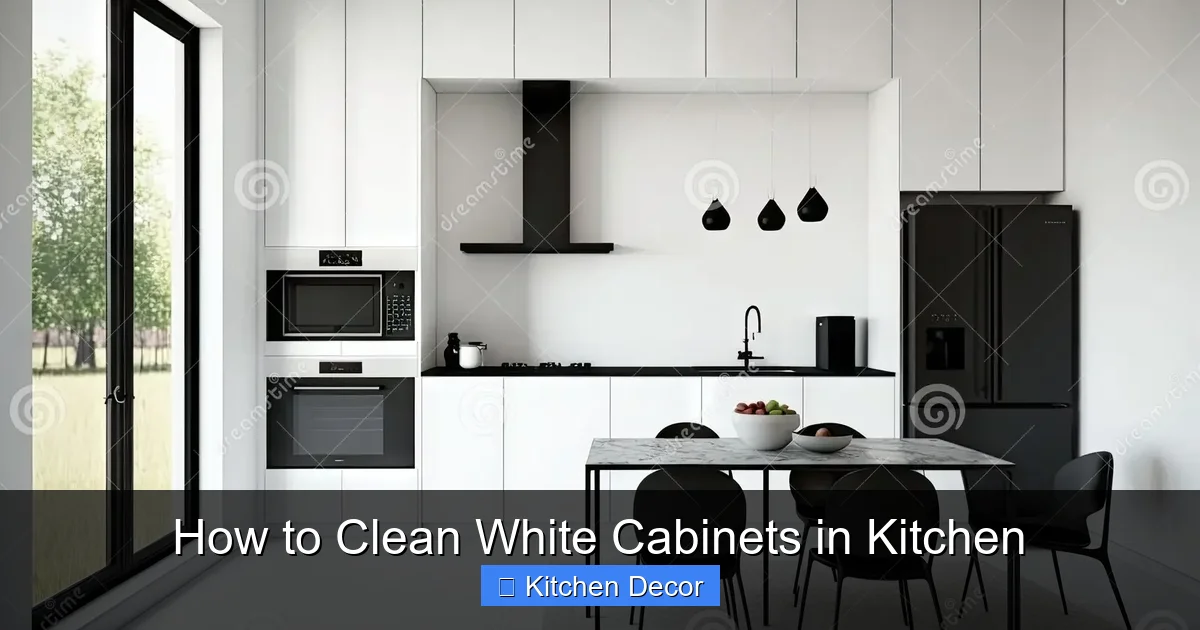How to Clean White Cabinets in Kitchen
