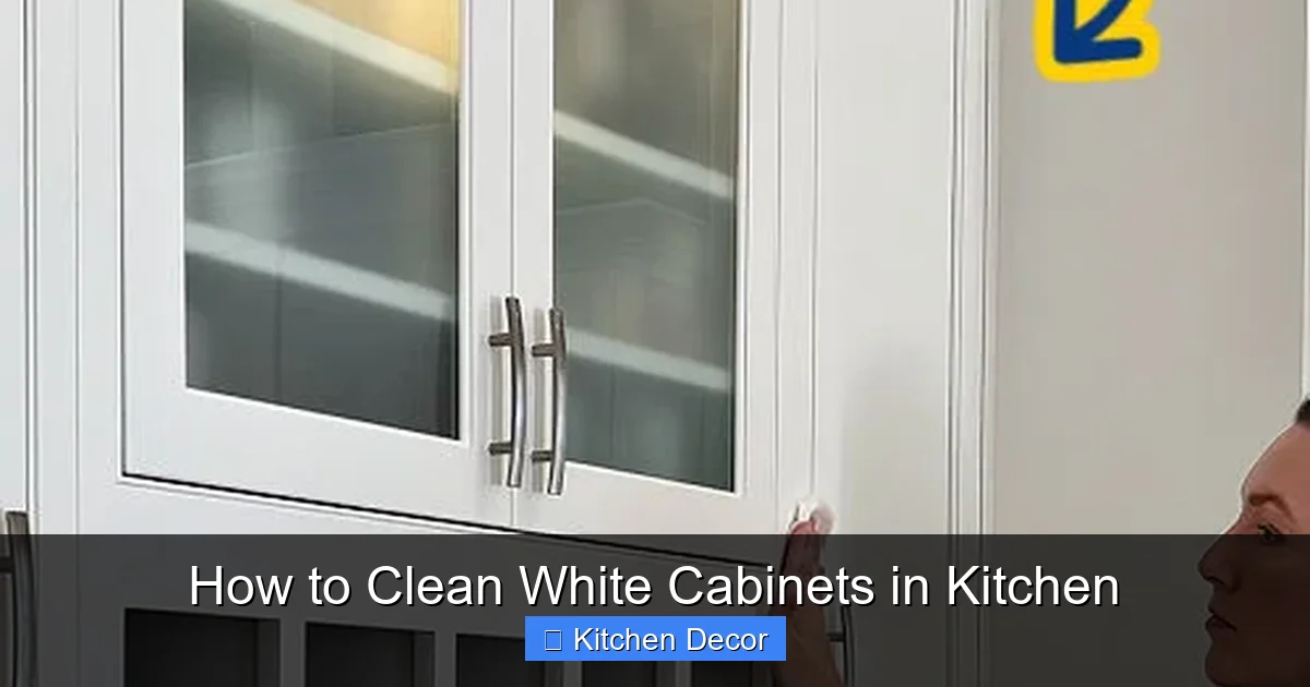 How to Clean White Cabinets in Kitchen
