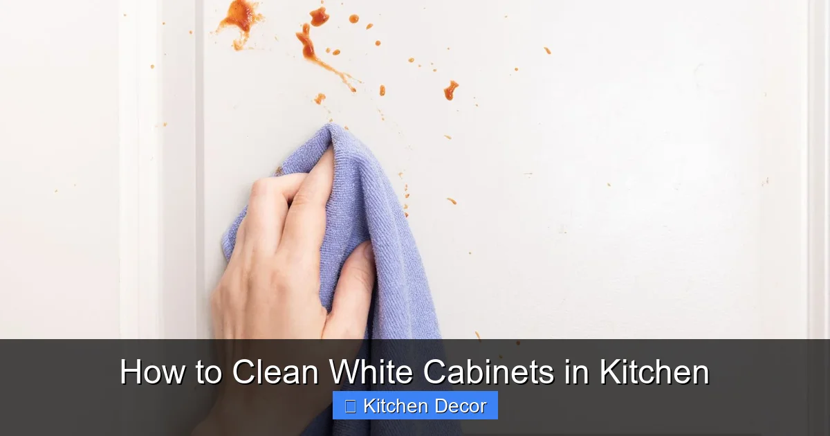 How to Clean White Cabinets in Kitchen