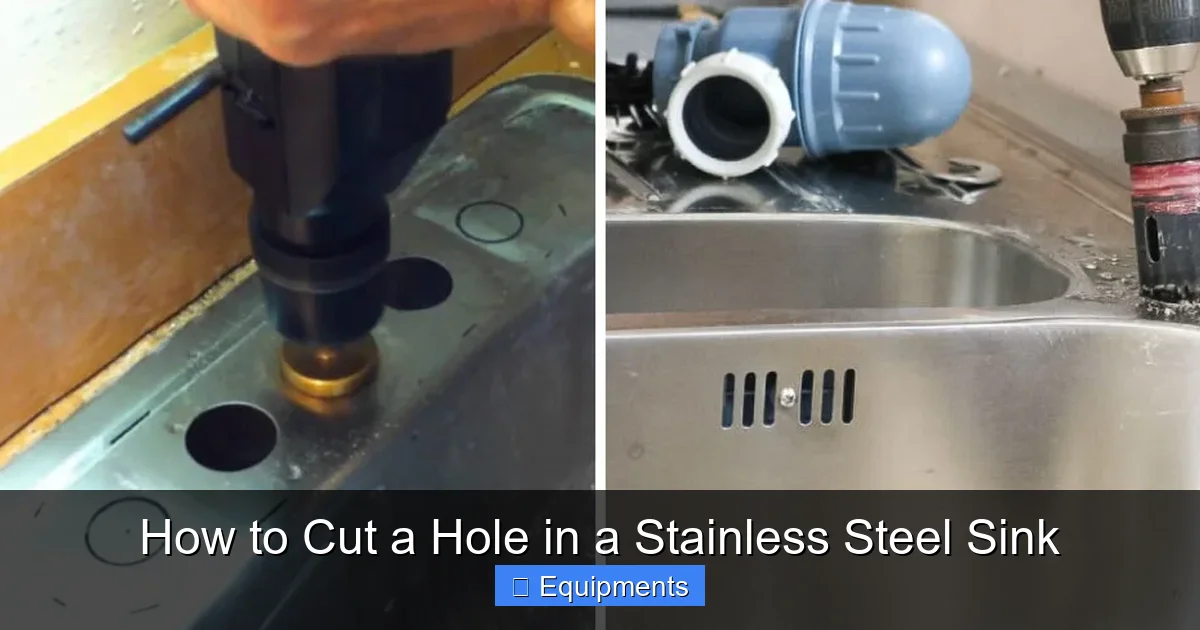 How to Cut a Hole in a Stainless Steel Sink