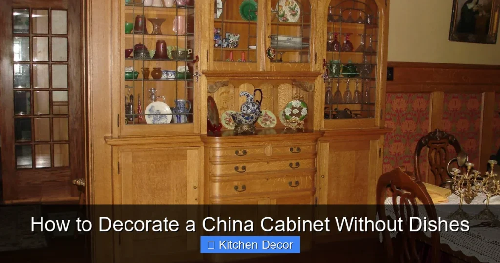 How to Decorate a China Cabinet Without Dishes