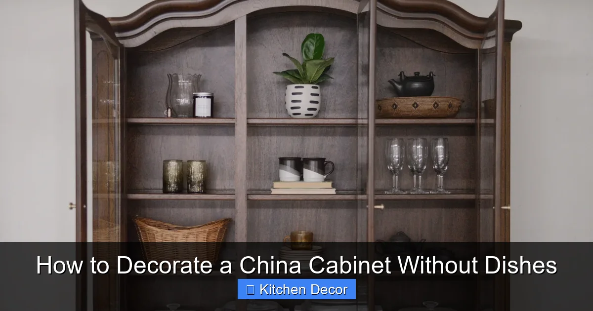 How to Decorate a China Cabinet Without Dishes