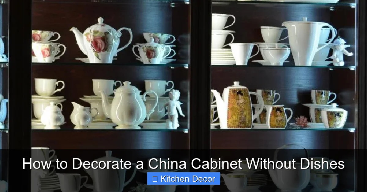 How to Decorate a China Cabinet Without Dishes