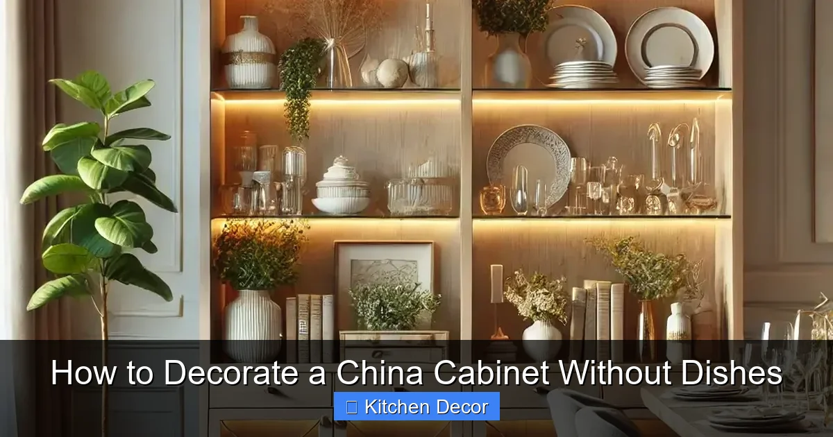 How to Decorate a China Cabinet Without Dishes