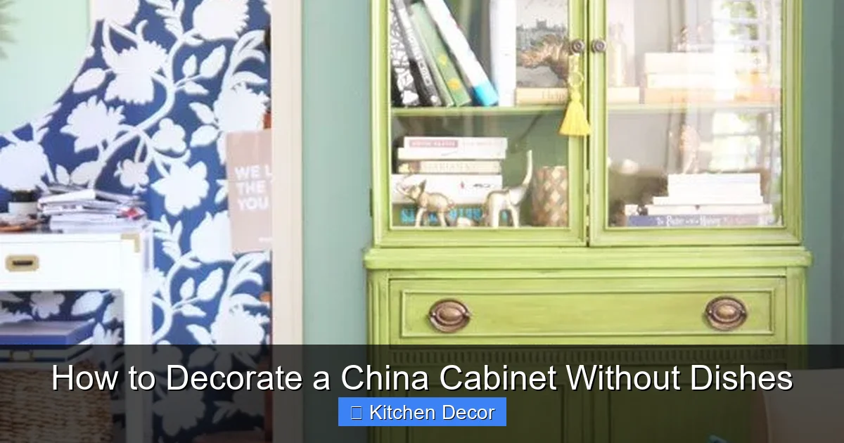 How to Decorate a China Cabinet Without Dishes
