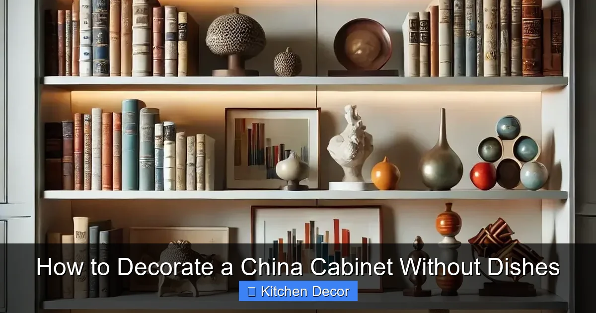 How to Decorate a China Cabinet Without Dishes