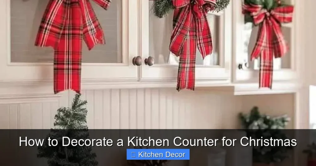 How to Decorate a Kitchen Counter for Christmas