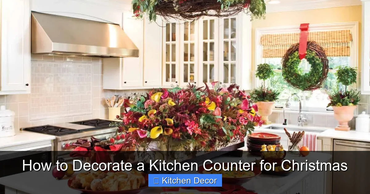 How to Decorate a Kitchen Counter for Christmas