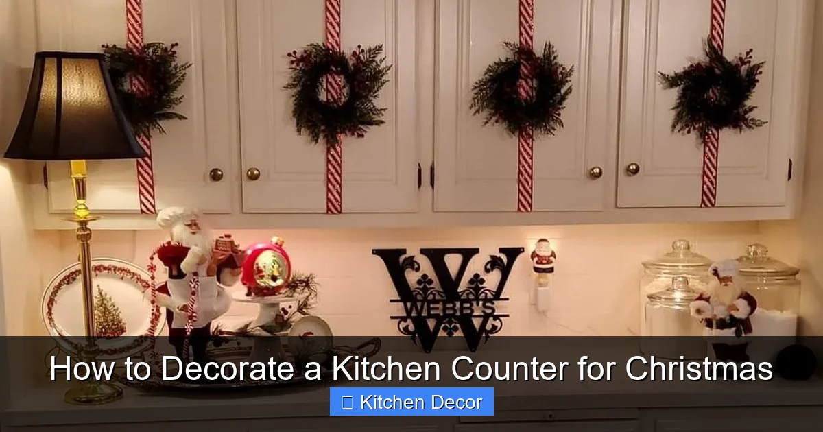 How to Decorate a Kitchen Counter for Christmas