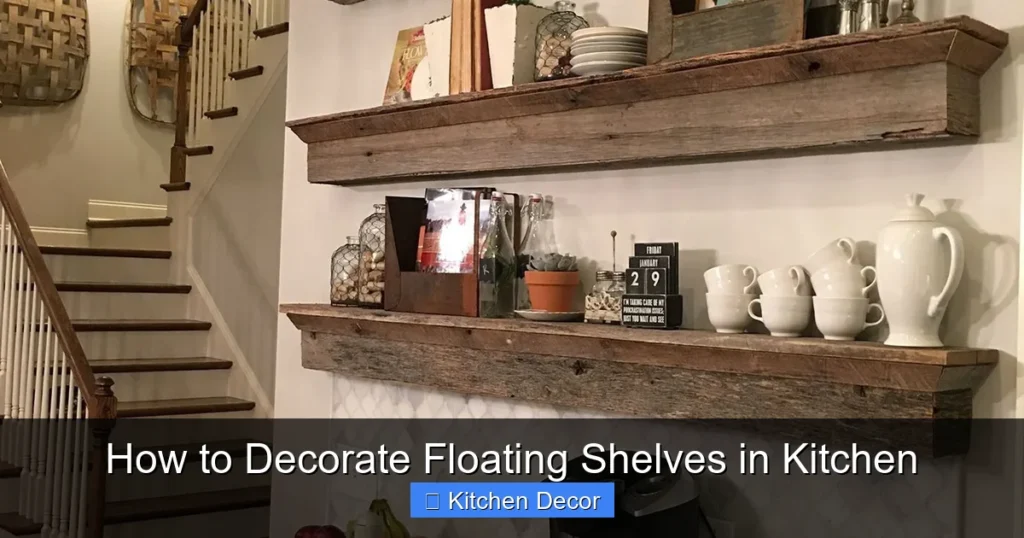 How to Decorate Floating Shelves in Kitchen