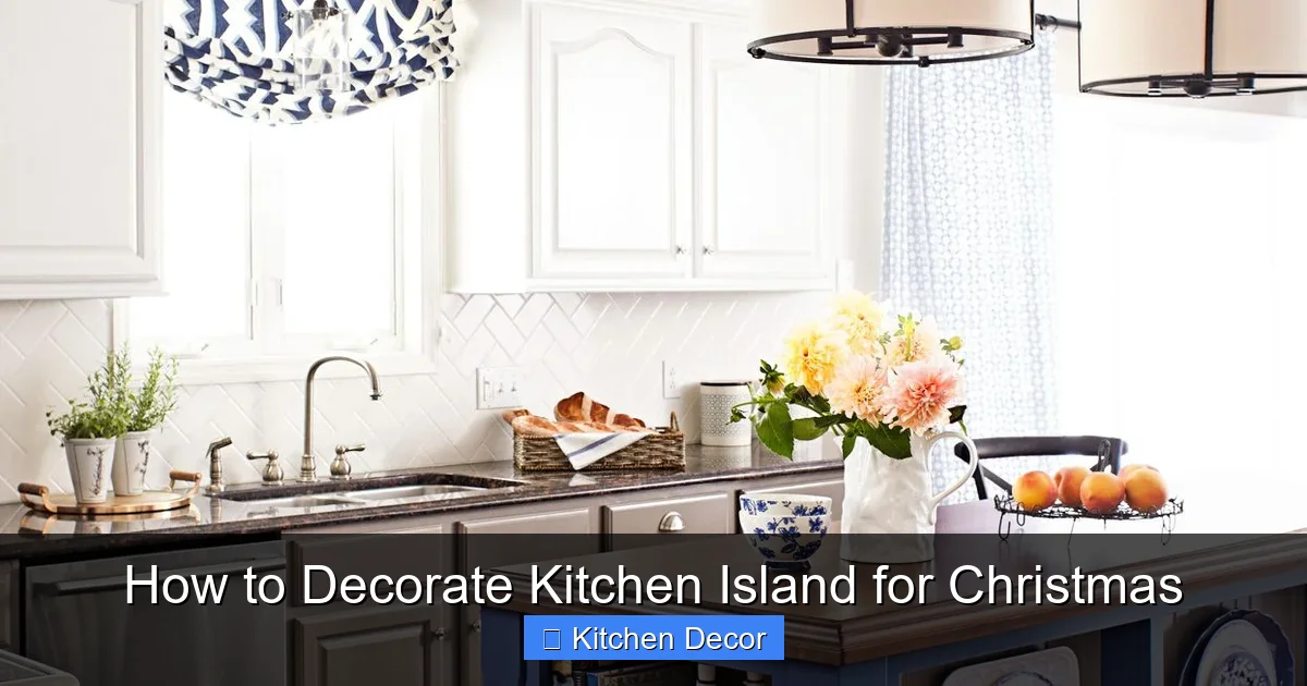 How to Decorate Kitchen Island for Christmas