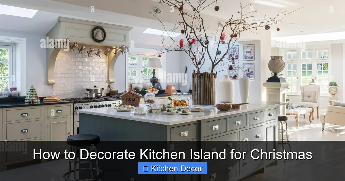 How to Decorate Kitchen Island for Christmas