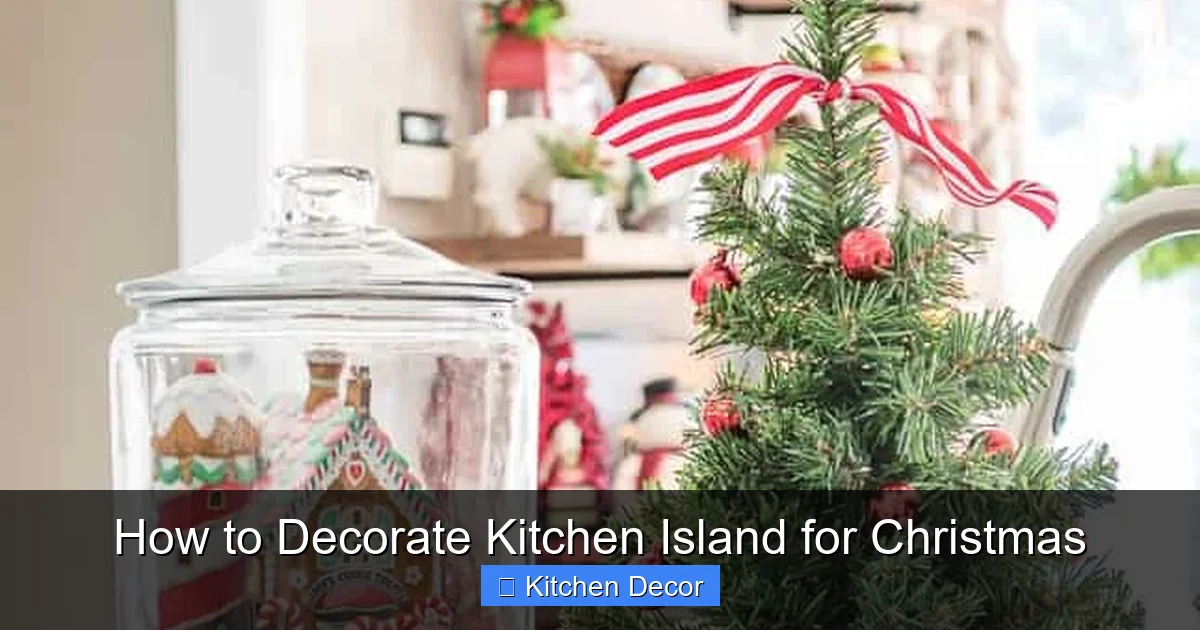 How to Decorate Kitchen Island for Christmas