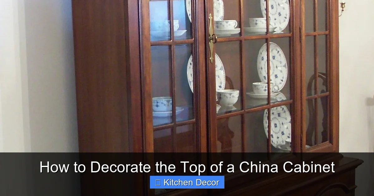 How to Decorate the Top of a China Cabinet